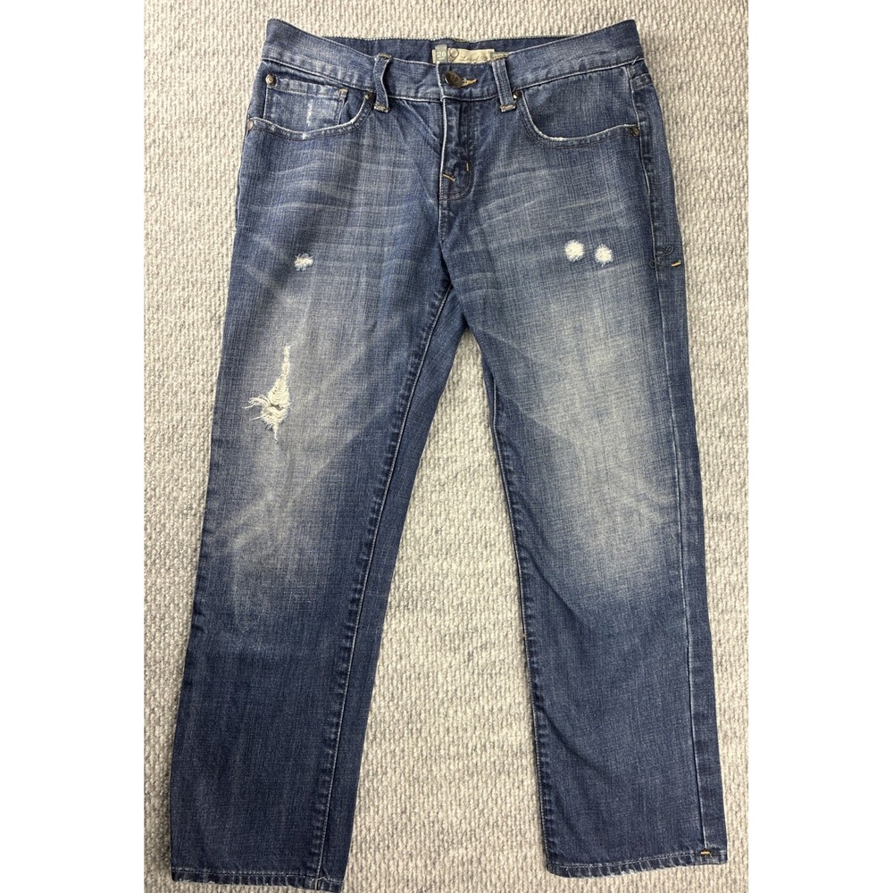 Level 99 Womens Boyfriend Jeans Size 26 Distressed Medium Wash 100% Cotton